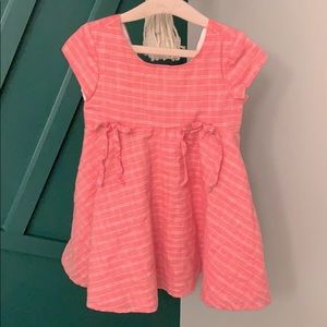 Mabel + Honey Pink Flutter Dress